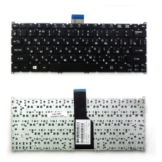 Клавиатура Acer Aspire S3, S5, S3-391, S3-951, S5-391 черная, без рамки, Г-образный Enter