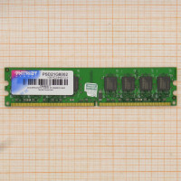 Память DIMM DDR2 Patriot 1Gb, 800 МГц (PC2-6400)