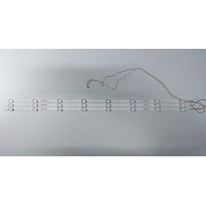 Подсветка 65" 06-43F5-3030-0D22-3X8-782X12-190719-A, 3 ленты, 8LED, 3V, 782 мм, с разбора