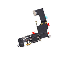 Шлейф разъема питания с аудио-разъемом для Apple iPhone 5S белый