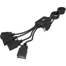 USB-разветвитель Ritmix CR-2405 CR-2405B, 4 x USB 2.0 Type A