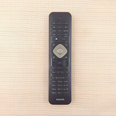 Пульт Philips 2422 549 90467 (242254990467) оригинальный черный, Б/У потертости
