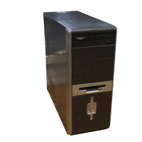 Корпус ATX Midi-Tower без БП черный Б/У