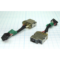 Разъем HP 15-n 15-n003sr (4.5x3.0 мм) черный с кабелем