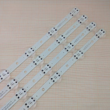 Подсветка 65" SSC_Trident_65UK63_S, 4 ленты, 9LED, 6V, 713 мм, с разбора отличное