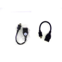 Кабель-переходник OTG microUSB -> USB 2.0 F черный (OEM)