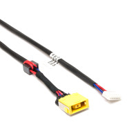 Разъем Lenovo IdeaPad G400, G500, G505 (11x4.5 мм с иглой) желтый с кабелем 230 мм, Состояние