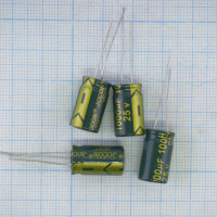 Конденсатор 25V 1000uf (10x17) JCCON