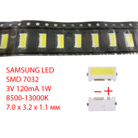 Светодиод SMD 7032, 3V, 120mA, 0.5W (TS732A, SPBWH1732S2LVD1BIB) (Samsung)