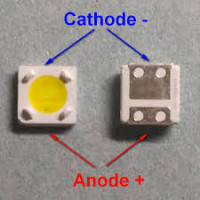 Светодиод SMD 3535, 3V, 350mA, 1W, белый холодный (Lumens)