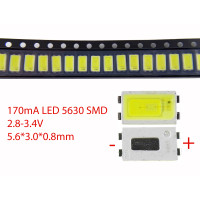 Светодиод SMD 5630, 3V, 150mA, 0.5W, 5000-7000K