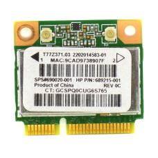 Модуль Wi-Fi RaLink RT3290, mini PCI-E, 802.11 b/g/n, Б/У (Модуль Wi-Fi и Bluetooth)
