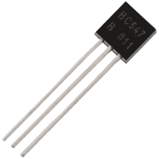 Транзистор BC547B биполярный, NPN, 45 В, 0.1 А, TO-92