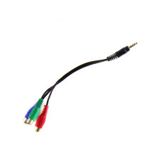 Кабель AV Jack 4pin- Pb-Pr-Y 180 мм
