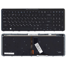 Клавиатура Acer Aspire V5 V5-531 M5-581T черная с подсветкой с черной рамкой, новая