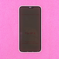 Защитное стекло iPhone X 5D черное