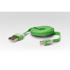 Кабель iQFUTURE цветной Lightning USB для Apple iPhone X, 8 Plus, 7 Plus, 6 Plus, iPad, iPod зеленый