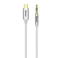 Кабель аудио Baseus Yiven Type-C male To 3.5 male M01 1.2M, белый