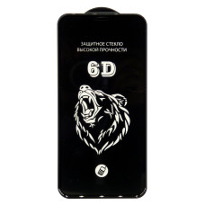 Защитное стекло iPhone XR/11 6D черное