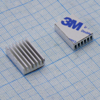 Алюминиевый радиатор 20x14x6 мм с термоскотчем