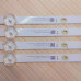 Подсветка 43" 08-43DN-3528-0D35-4X10-770X10-220324 CY-430D-4X10, 4 ленты, 10LED, 3V, 770 мм, с разбо