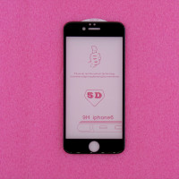Защитное стекло iPhone 6/6S 5D черное