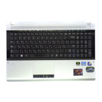 Верхняя часть Samsung NP-RV515, NP-RV520 w/TP есть, BA75-03111C, черная+серая, Состояние