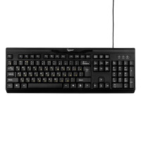 Клавиатура Gembird KB-8335U-BL черная, USB, 1.5 м