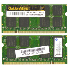 Память DIMM DDR2 GoldenMars 1Gb, 667 МГц (PC2-5300), Б/У