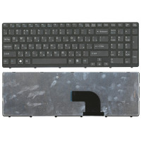 Клавиатура Sony SVE15 SVE17 SVE1511S4C SVE151 черная, рамка черная, плоский Enter