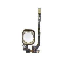 Кнопка HOME для Apple iPhone 5S белая в сборе с механизмом и шлейфом