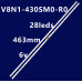 Подсветка 43" V8N1-430SM0-R0, 2 ленты, 6V, 28LED, 463 мм, NEW