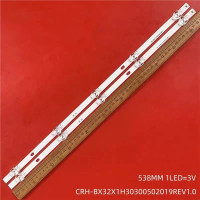 Подсветка 32" CRH-BX32X1H30300502019 2 ленты 5LED 3V 534мм, NEW