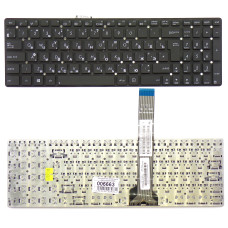 Клавиатура Asus K55, K55A, K55V K55VD, K55VM, K55VJ черная без рамки Г-образный Enter