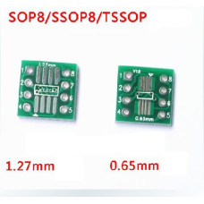 Адаптер TSSOP8 SSOP8 SOP8 (0.65 мм) на DIP8