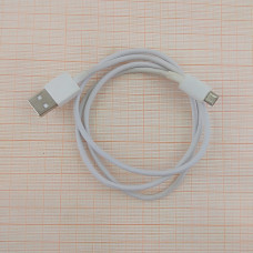 Кабель OEM microUSB - USB белый 2А 1м Б/У