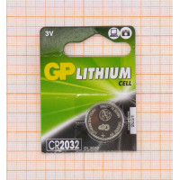 Батарейка CR2032 GP CR2032 5-BL 3V (отрывные по 1шт)