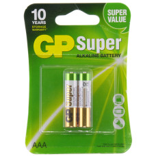 Батарейка GP24A-2UE2 (AAA) GP Super Alkaline 1.5V (блистер 2шт)