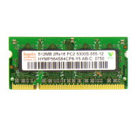 SODIMM DDR2 Hynix 512Mb 667 МГц (PC2-5300) [HYMP564S64CP6] Б/У