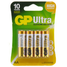 Батарейка AA LR06 GP Ultra Alkaline 1.5V (блистер 4шт)