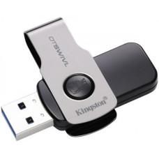 USB диск Kingston DTSWIVL/16GB 16Gb DataTraveler silver/black, USB 3.0, R 100Mb/s, W 30Mb/s