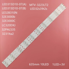 Подсветка 32" LED315D10-ZC14-07(A) 30331510213, 3 ленты, 10LED, 3V, 635мм, NEW