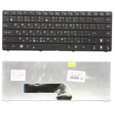 Клавиатура Asus K40 X8 черная, без рамки, плоский Enter