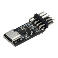 Адаптер USB-TTL UART 4pin RS232 [CH340G] 3.3V/5V Type-C без кабеля