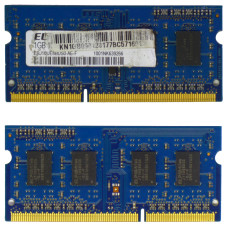 SODIMM DDR3 Elpida 1Gb 1066 МГц (PC3-8500) [EBJ10UE8BDS0-AE-F] Б/У