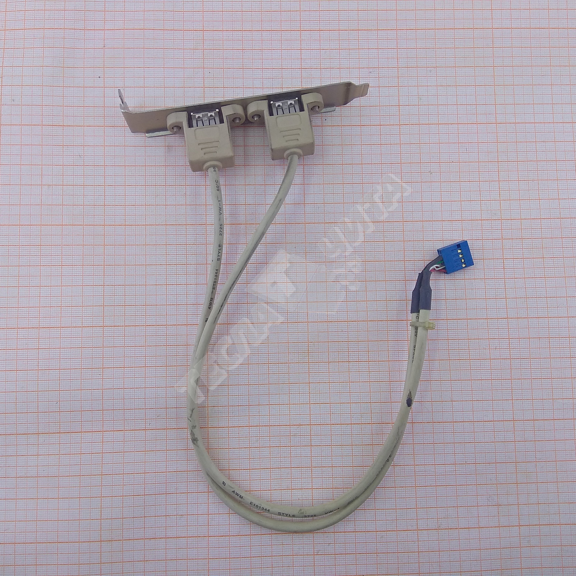 Планка в системный блок на 2 USB 2.0 10pin