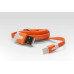 Кабель iQFUTURE цветной Lightning USB для Apple iPhone X, 8 Plus, 7 Plus, 6 Plus, iPad, iPod оранжев