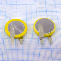Батарейка CMOS CR2032 3V под пайку вертикально