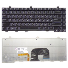Клавиатура DELL Alienware P18G черная наклейки русских букв с подсветкой, с разбора