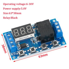 Модуль таймера времени JZ-801 (6-30V, microUSB 5V)